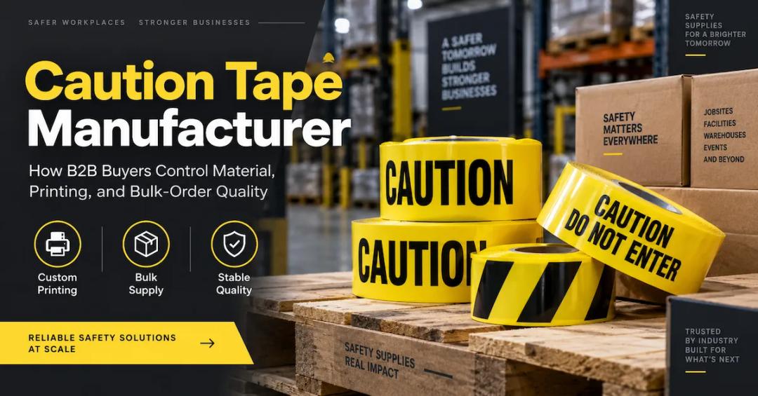 Caution Tape Manufacturer: How B2B Buyers Control Material, Printing, and Bulk-Order Quality